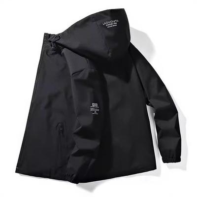 Frühlings- und Herbstjacke Dünn Jugend Herren Freizeitjacke Koreanische Version Vielseitig mit Kapuze Herren