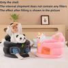1Pcs Learning To Sit Feeding Chair Cute Baby Sofa Support Seat Cover Plush Chair Toddler Nest Puff Washable Without Filler