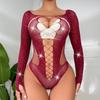 Rhinestone Fishnets Sexy Lingerie Bodysuit Club Party Outfit Daily Use Clothing