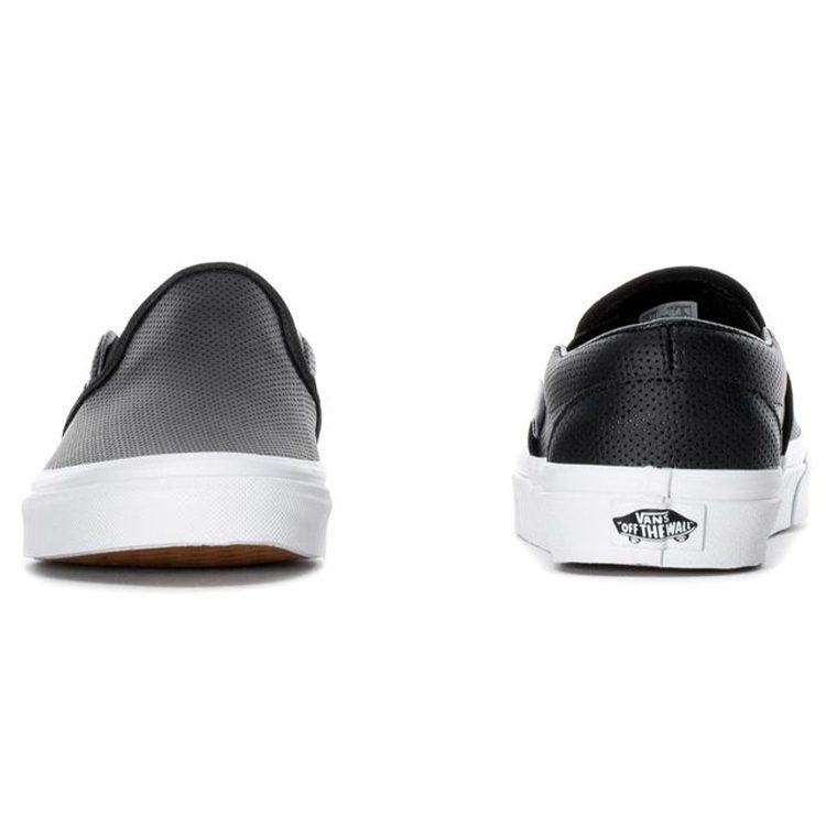 Slip-On Vans Perforated Leather 'Black' VN000XG8DJ6