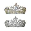 Round Crown Metal Crown Tiaras Wedding Tiaras Crown for Bridal Princess Parties