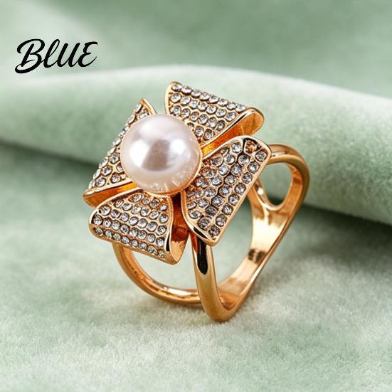 Luxury Scarf Ring Accessory Rhinestone Geometric Ring Sparkling Elegant Faux Pearl Holder Women Decorative Wrap Holder for Neckerchiefs Scarves