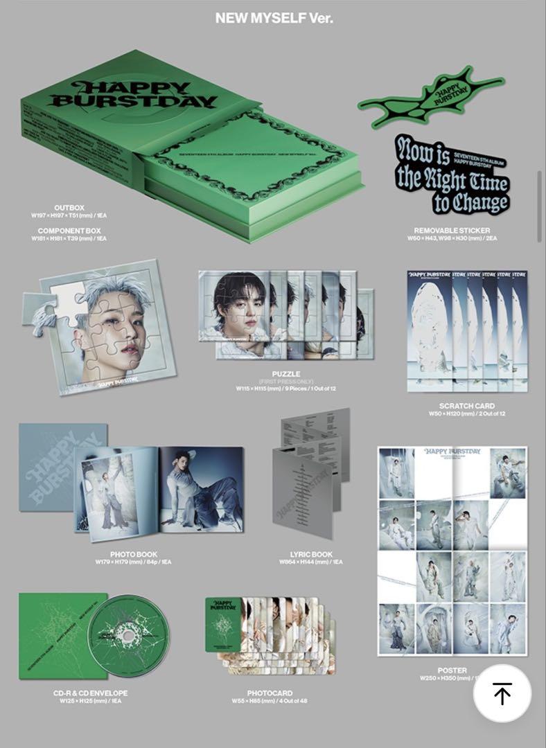 

[USED] SEVENTEEN HAPPY BURSTDAY NEW MYSELF Ver.