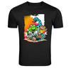 Funny Frog Snake Bird Martial Arts Karate Cartoon T-Shirt