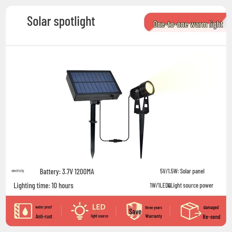 Solar RGB LED Tree Lights: Waterproof Outdoor Landscape Spotlights with Ground Plug