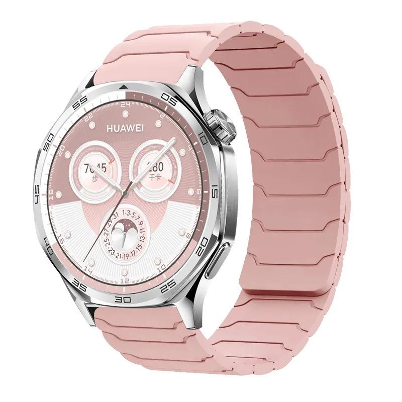 Magnetic Silicone Strap for 20mm 22mm Huawei Watch GT4/5/5/6 Pro GT6 46mm Sport Band for Amazfit Active 2/GTS/GTR/Bip 6/Balance2
