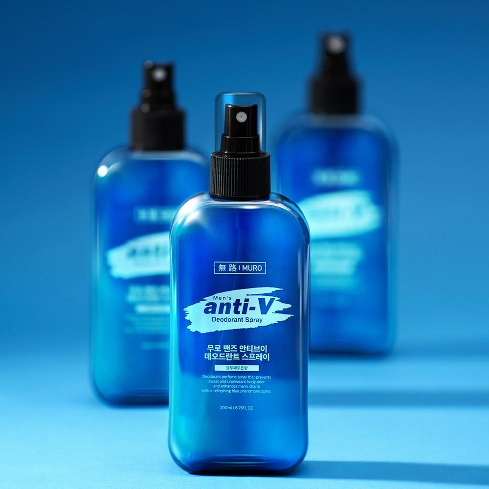 Muro Men's Anti-V Deodorant Spray, 200ml, 1 unit