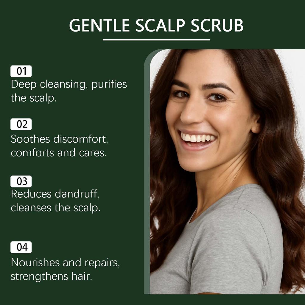 Gentle Scalp Scrub The Scalp Scrub Exfoliates, Reduces Dandruff And Nourishes Scalp Care