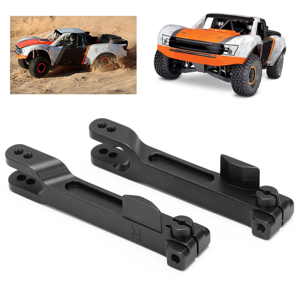2pcs Sway Bar Arms Rear Aluminum Alloy Double Positioning Holes AntiRoll   with Screws for 1Celsius7 Remote Control Car(Red )