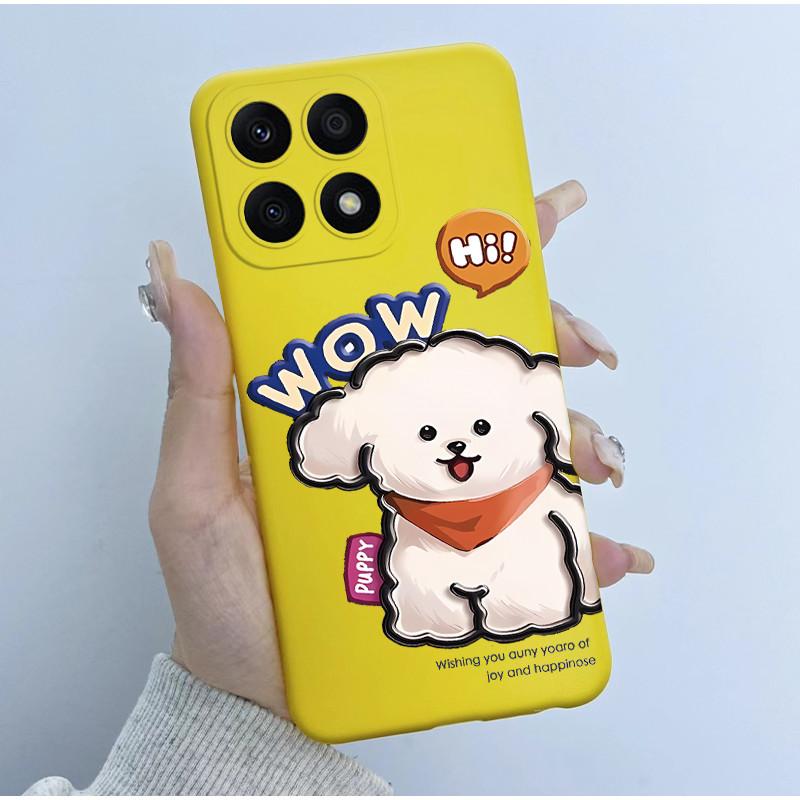 For Huawei Honor X8a Case HonorX8a Soft TPU Silicone Cover Cute Cartoon Panda Phone Case For Honor X6a HonorX6a Plus Coque Funda