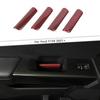 Inner Door Handle Switch Cover Trim Decor For Ford F150 -22 Red Carbon Fiber