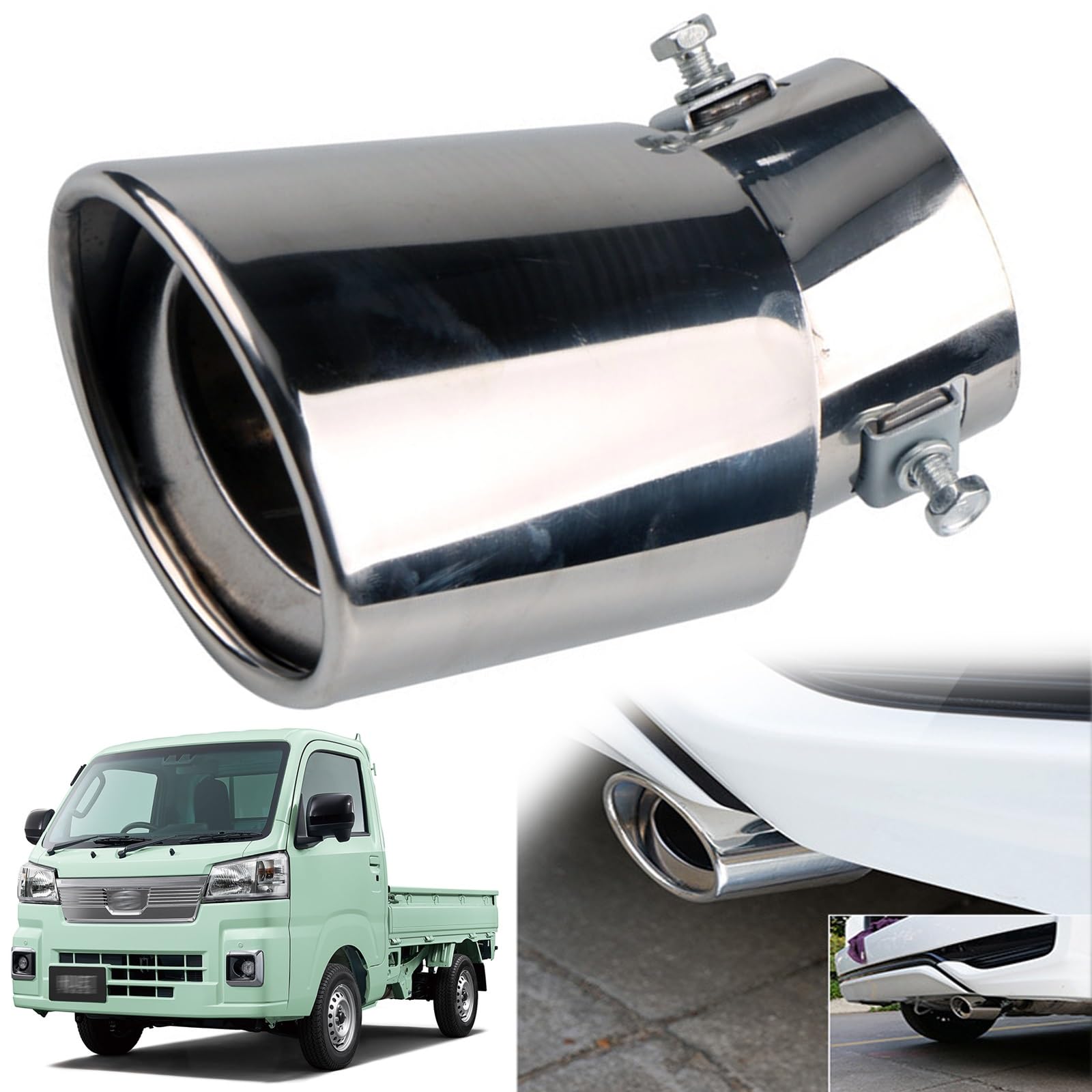 

Daihatsu S500P / S510P Exclusive Muffler Cutter, Car Tailpipe, Custom Exhaust Pipe, Exhaust Pipe, song срібний