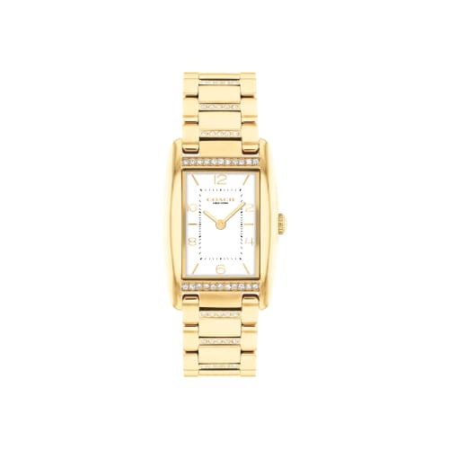 Coach Women's REESE Watch, White Dial, Stainless Steel Strap, 14504316 [Official Import]