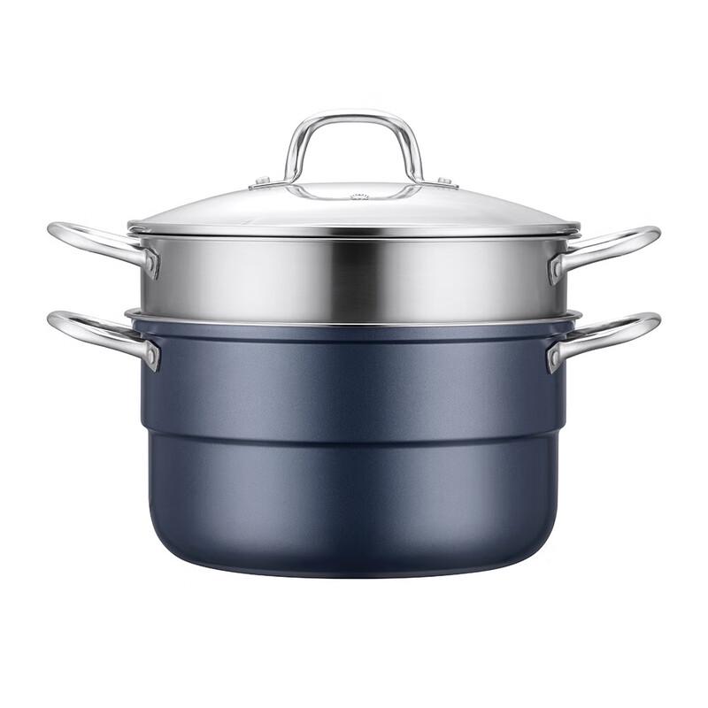 Deshlang 28cm Two-Layer 304 Stainless Steel Steamer Pot