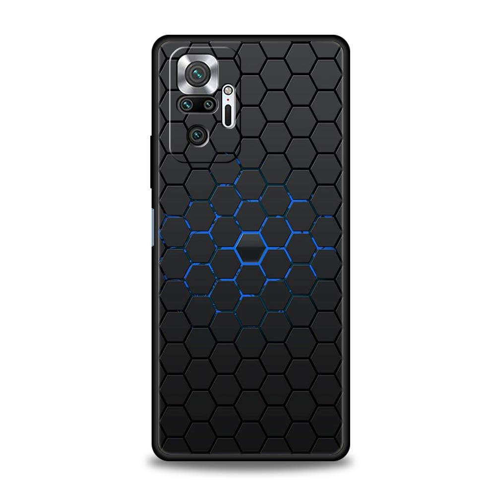 Phone Case For Xiaomi Redmi Note 14 13 12 Pro Plus 5G 9S 9 10 11 4G 14C 13C 12C 10C 9C 9A Soft Cover Honeycomb Pattern