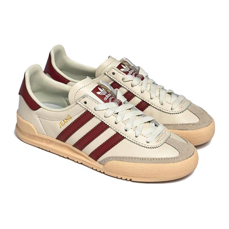 Adidas Jeans Chalk White Collegiate Burgundy GY7437