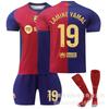Barcelona Home Court Garvey No. Levan No. 9 Yamal No. Pedri Football Jersey Set Men