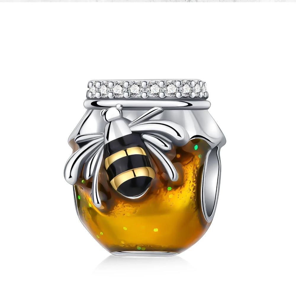925 Silver Golden Charm Crown Family Tree Safety Chain Hollow Beads for Women DIY Bracelets Jewelry