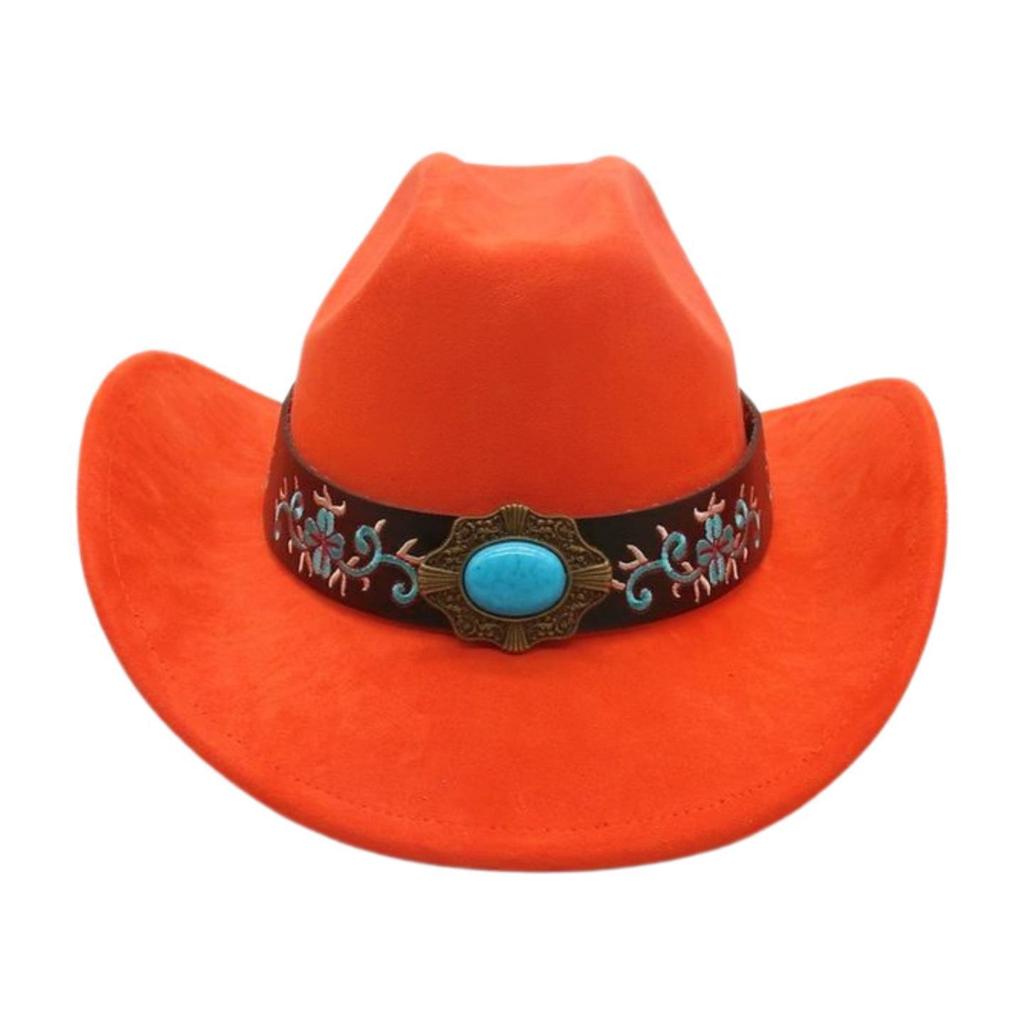 Foreign Trade  Tourism Top Hat Niche Western Cowboy Hat Niche Ethnic Style Skull Stage Dance Performance Hat