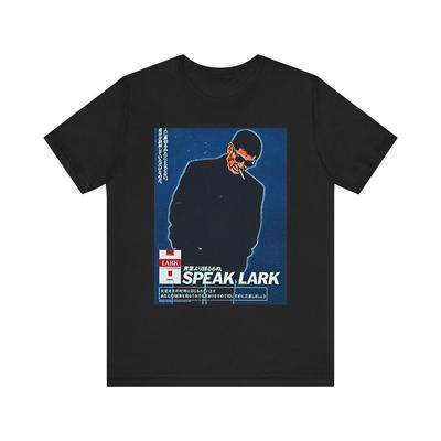 Speak Lark Grafikdruck Retro Werbekunst Crew Unisex Jersey Kurzarm T-Shirt