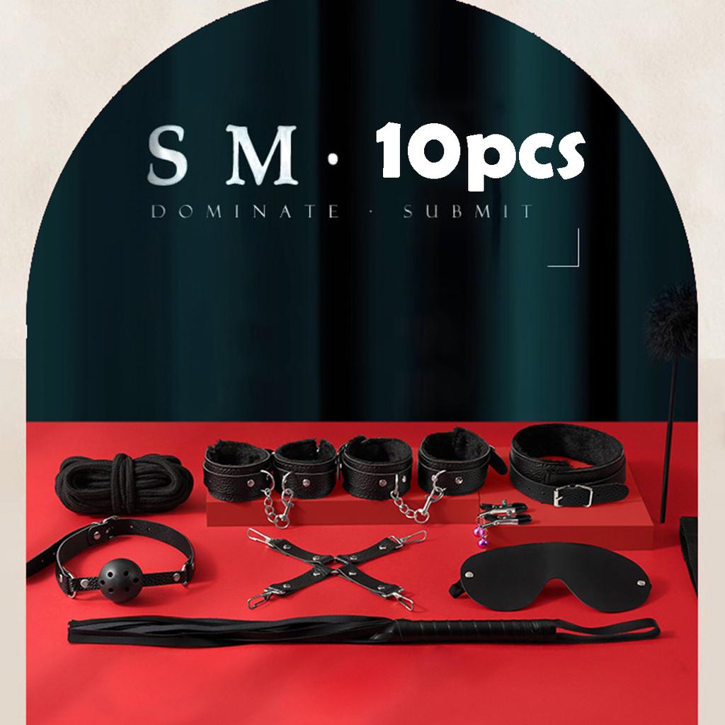 Nylon Bondage Kits Handcuffs Mouth Gag Flirt Teaser Eye Blinder Sex Toy Set SM Slave Couple Sex Games Tool Japanese Shibari