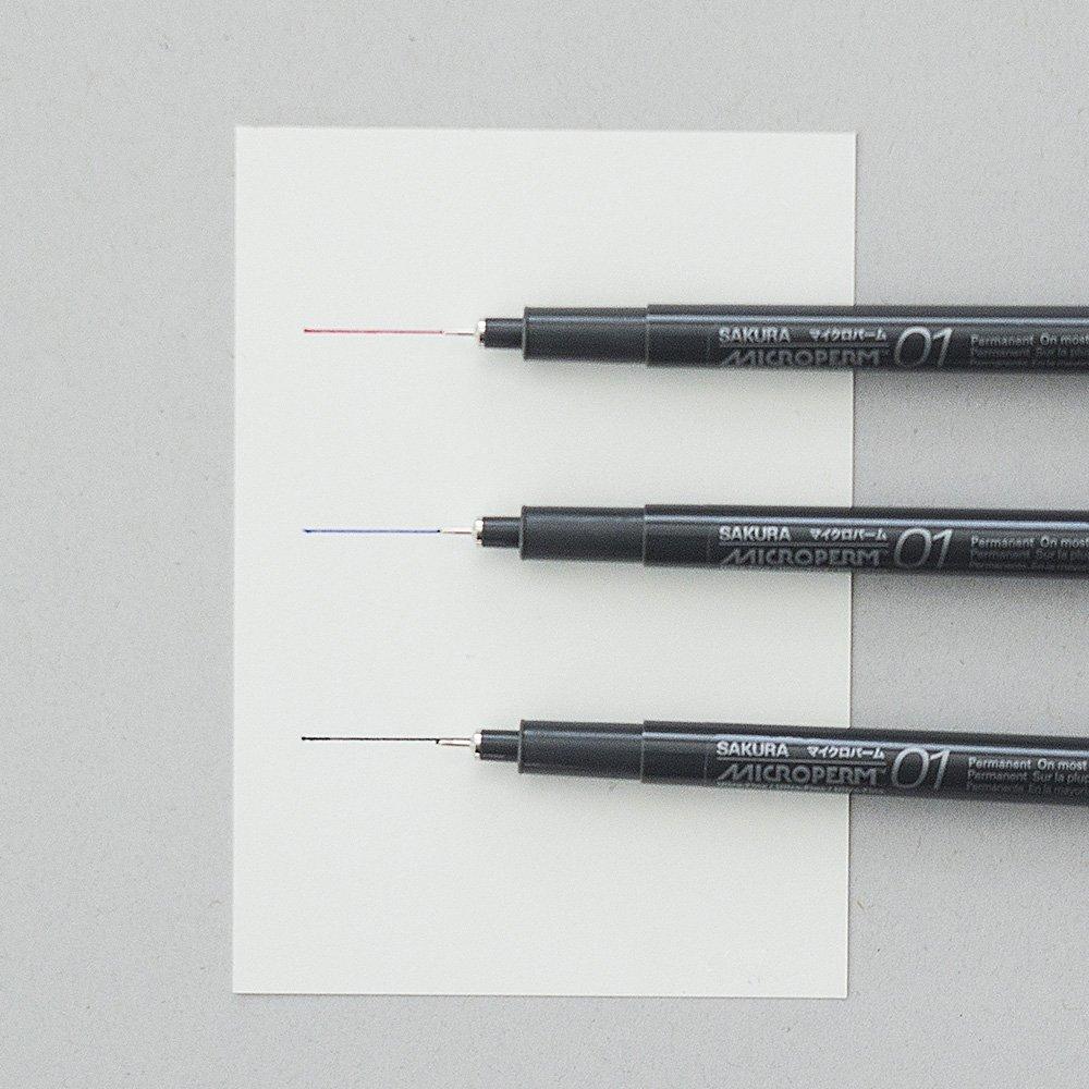 Sakura Micro Palm 01 10 Pens Cray-Pas Oil-Based Pen, EOK01#49-10P, Black,