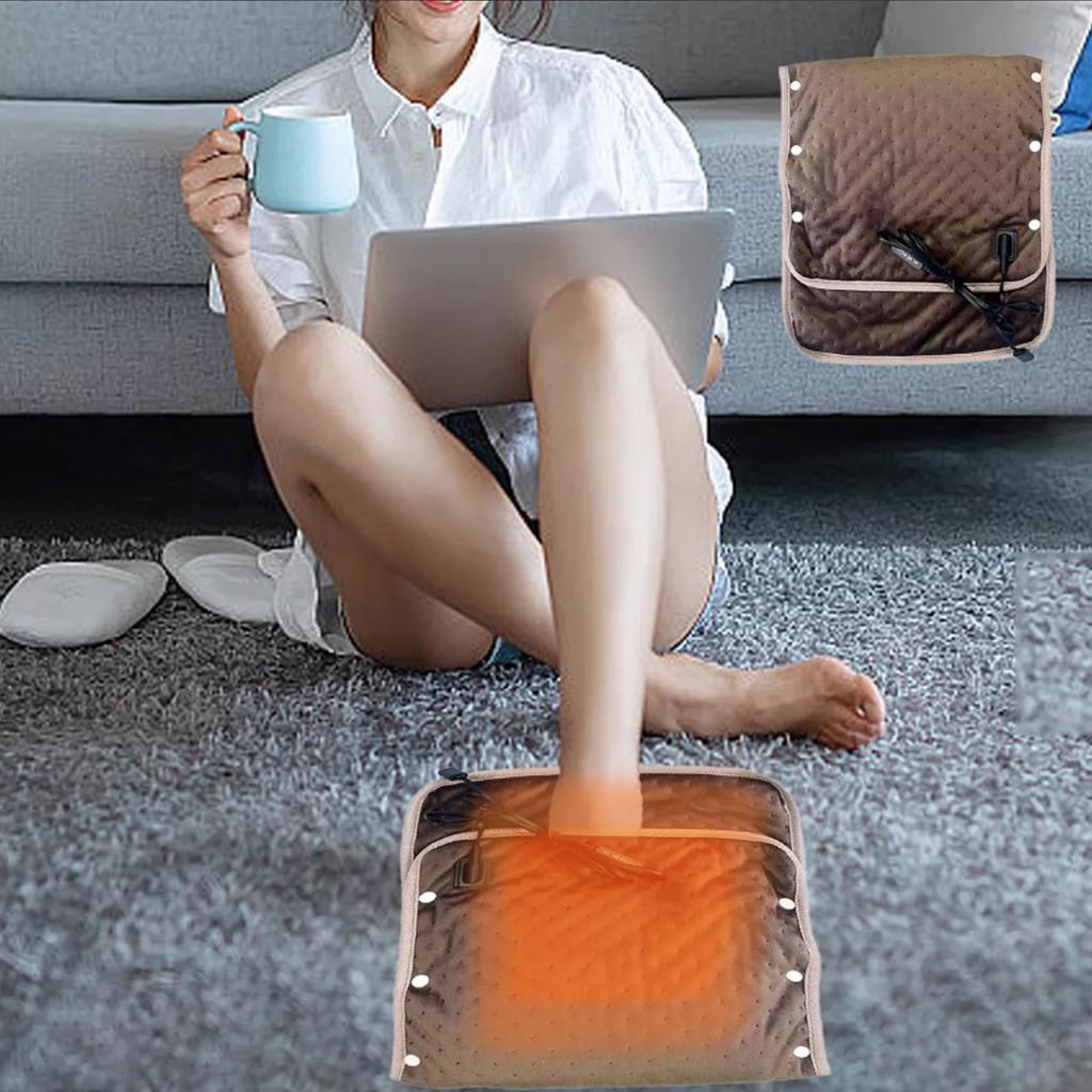 Electric Heated Blanket Throw 3 Adjustable Temperature Soft Portable USB Electric Heating Blanket for Home Travel Office Outdoor