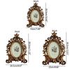 Handcrafted Oval Photo Frame Stand Lightweight Resin Photo Frame Photo Display Holder  Home
