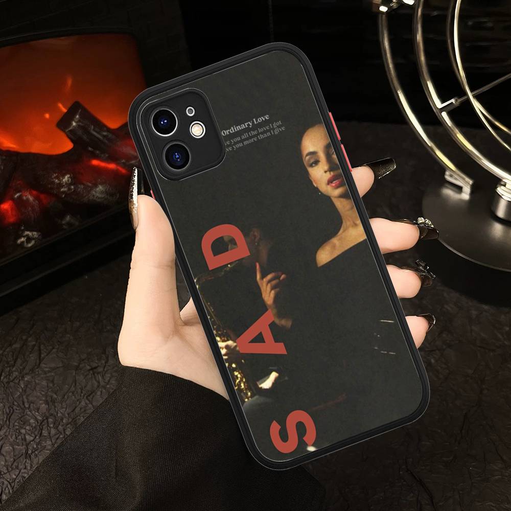 Singer Sade Adu Phone Case For IPhone 13 12 X XS MAX Pro Max 16 15 11 14 Pro Max Shockproof Matte Cover