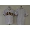 San Diego Padres Fan Fotbalový dres Unisex Vyšívaný Sportovní Top Pruhovaný Design Bavlněná Směs Podzimní Oblečení