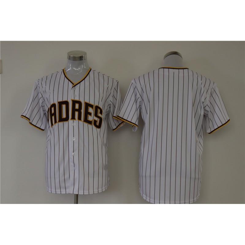 San Diego Padres Fan Fotbalový dres Unisex Vyšívaný Sportovní Top Pruhovaný Design Bavlněná Směs Podzimní Oblečení