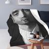 Gute Zeit Robert Pattinson Decke Fleece Sofa Überwurfdecke Warm für Zuhause Schlafzimmer Reise Überwürfe Tagesdecke Steppdecke