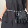 Vintage Waistband with Bag Zinc Zinc Alloy Pocket Belts Fashion Tassel Belt  Waist Accessories