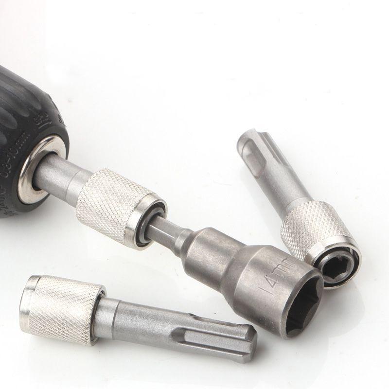 1/10pcs Round Shank To Hex Shank Adapter Electric Hammer Adapter Conversion Connecting Rod Sleeve Shank Power Screwdriver Bit