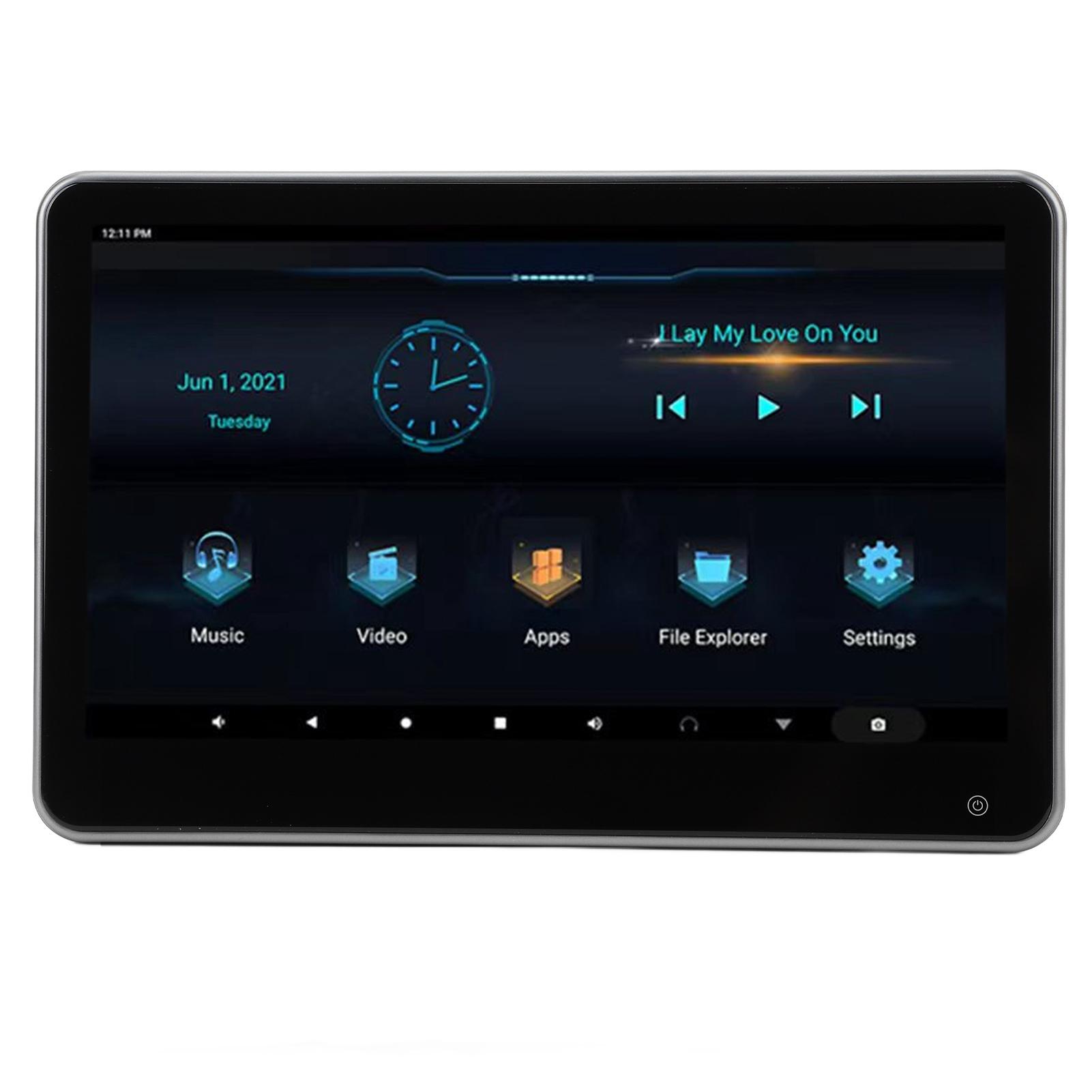 

11.6in Car Headrest Monitor for Android 13 Touchscreen Wireless Internet Access 8 Core CPU Headrest Monitor Tablet