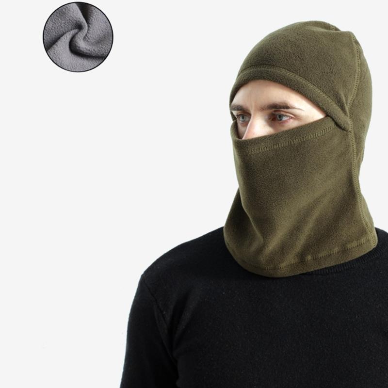 Outdoor Cycling Head Cover Ski Mask Hiking Scarves Windproof Fleece Balaclava Hat Full Face Mask Hooded Neck Warmer
