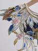 Women's Spring Summer Vintage Embroidery Pashmina Female  Shawl Cloak Pearl Collar R657