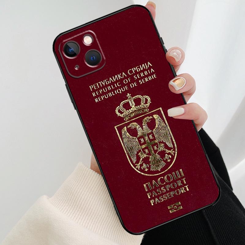 Flag of Serbia Serbian Phone Case For iPhone 11 12 13 14 15 16 Pro XS Max Mini Cover For iPhone X XR Plus Back Case