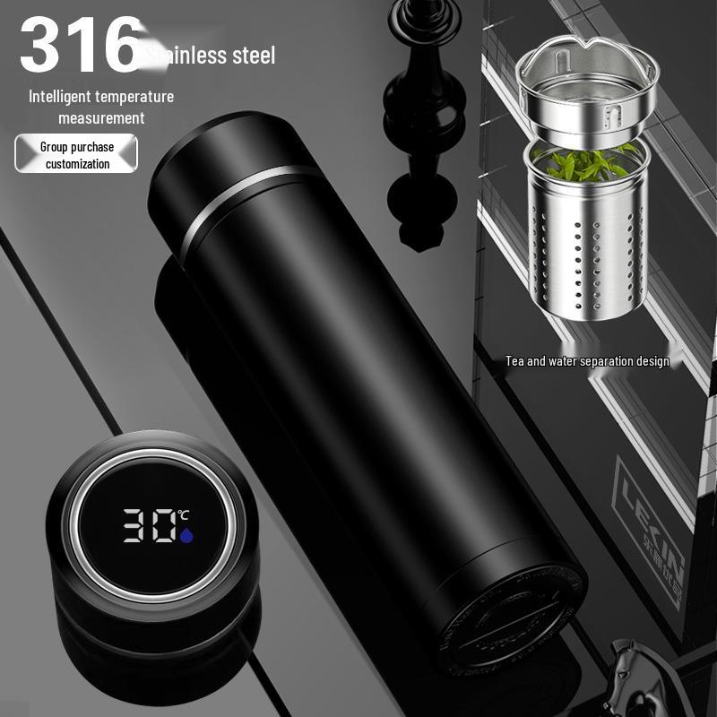 Luxury Smart Temperature Display Insulated Stainless Steel Cup - 316 Creative Design, Ideal Gift.