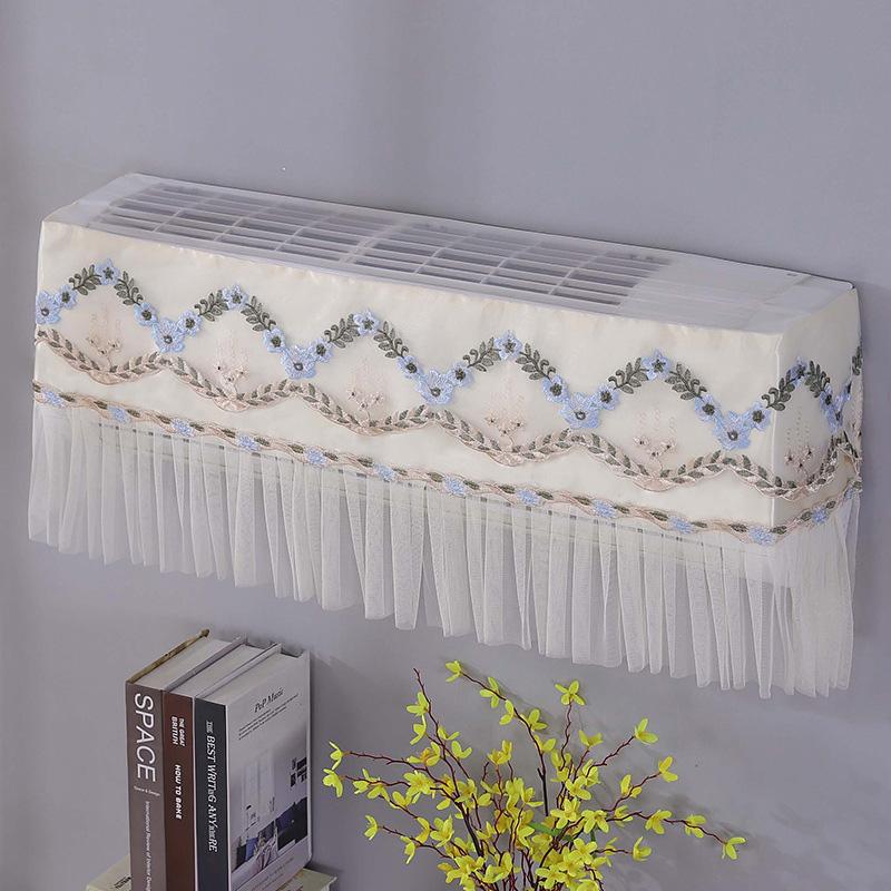 1PC Air Conditioner Dust Cover Anti-Dust Cover Wall Mounted Air Conditioner Gauze Cover Polyester