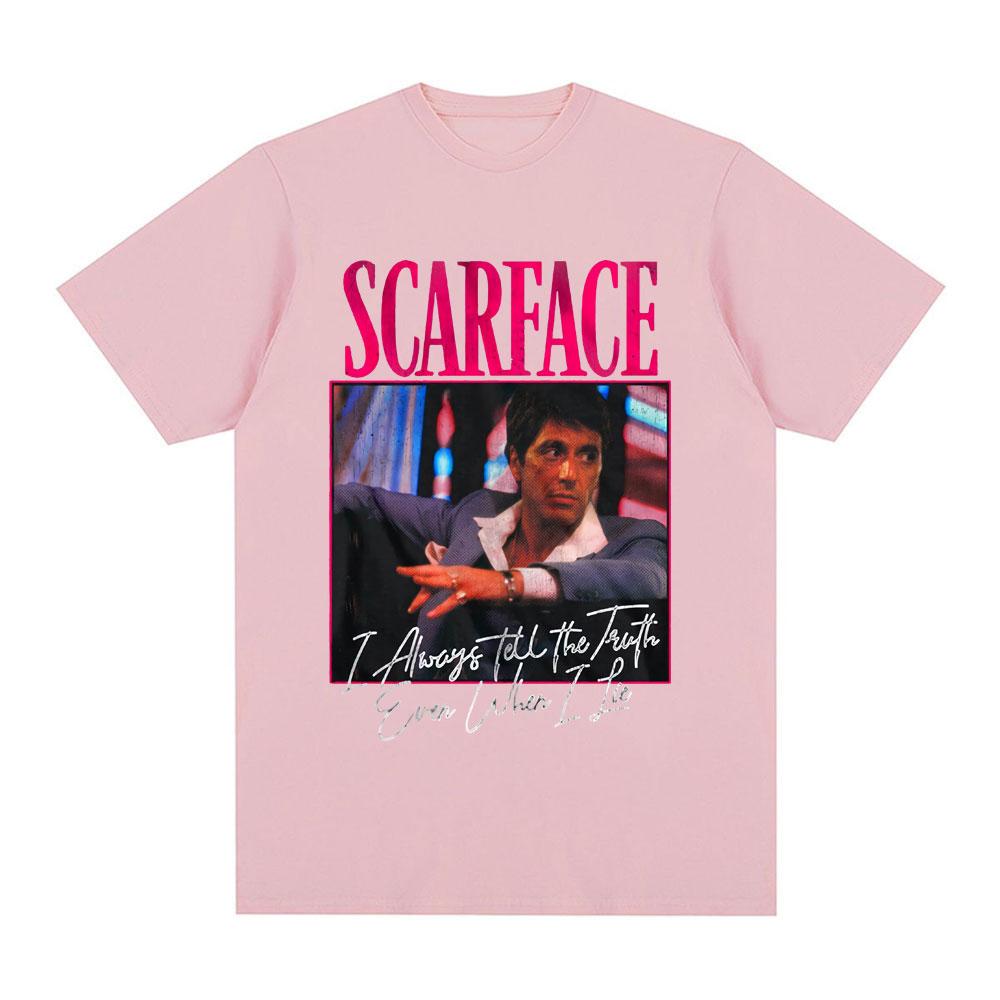 Scarface Movie Always Tell The Truth Even When I Lie Tony Montana Graphic TShirt Unisexs Fashion Vintage Punk Oversized TShirts