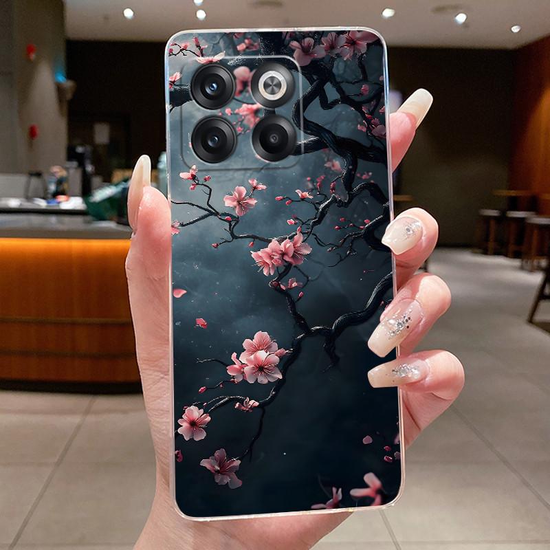 

Phone Case For OnePlus Ace Pro/10T Casing Clear Slim Soft Silicone TPU Case Luxury Fashion Butterfly Flower Patterns Back Cover OnePlus Ace Pro