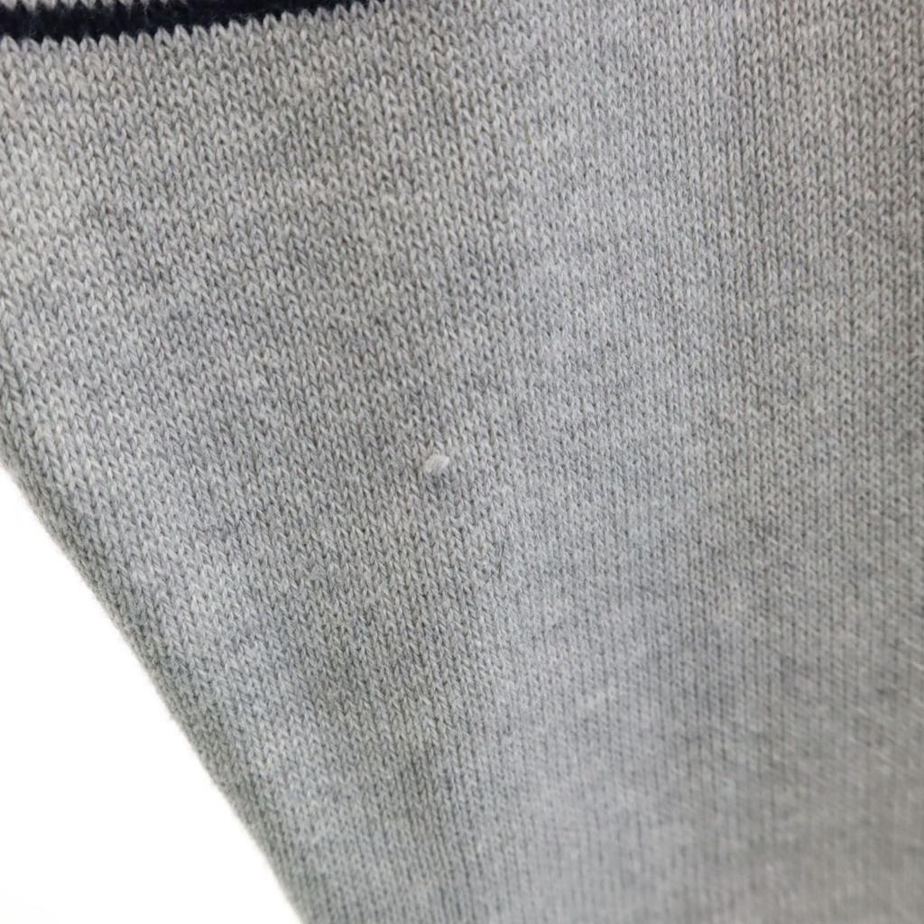 Nautica 90er Jahre Altes Karomuster Langarm Strick XXL Grau Pullover Große Größe Herren Gebraucht