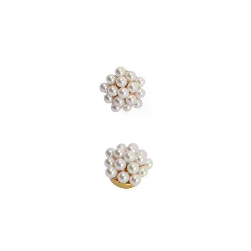 1PC Pearl Cufflinks Button Cover Fashion Clothing Decoration Cute Sleeve Button Clip Women Luxury Cuff Link