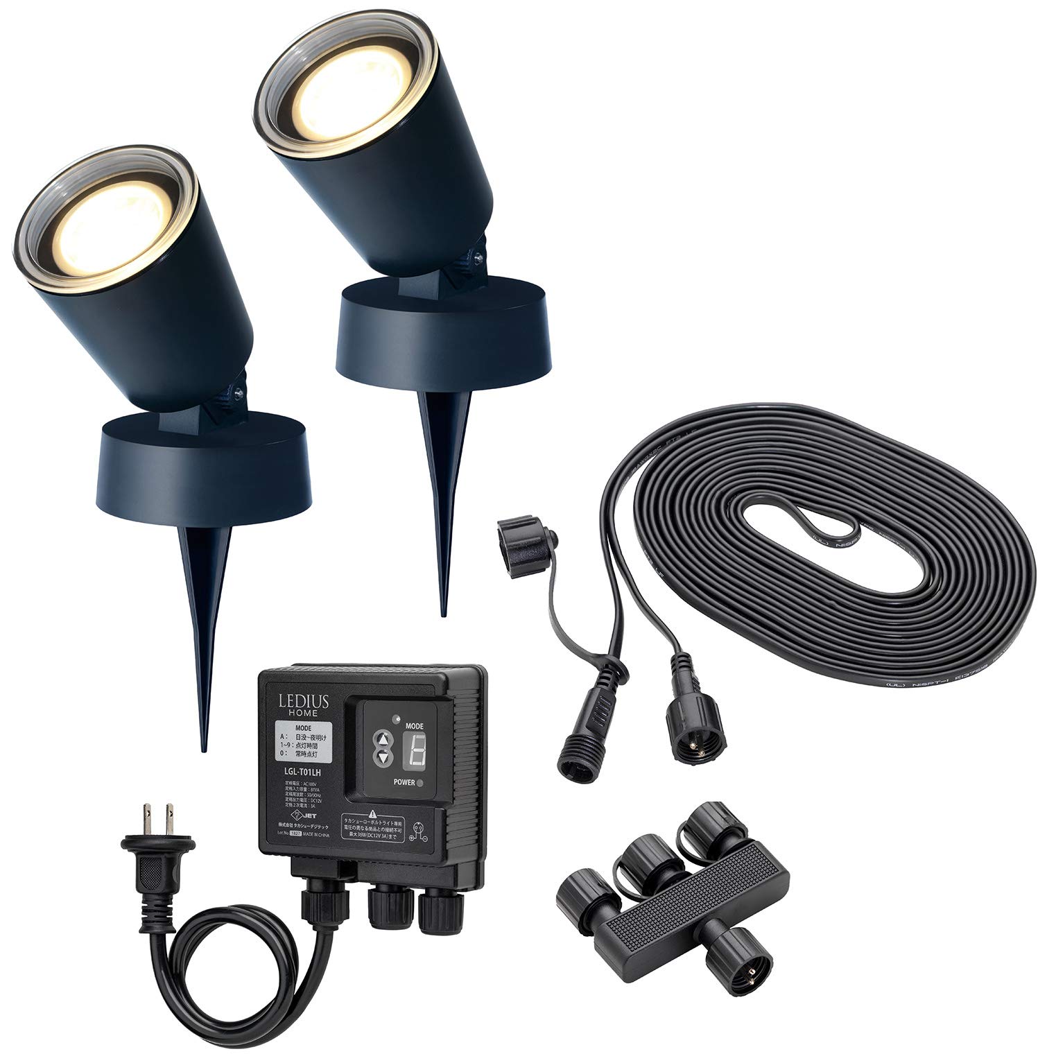 

Takasho Hikarinovation Kinohikari Basic Set, Waterproof Outdoor Garden Light, Indirect Lighting, Vivid Light [LGL-LH01P]