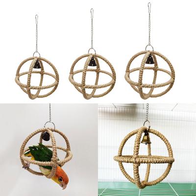 Hanging Bird Grinding Beak Toy Small Parrot Hanging Parrot Cage Toy Hollow Ball Pet Chew Resistances Molar Supplies