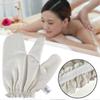Garshana Gloves, Ayurvedic Silk Exfoliating Dry Brushing Massaging Mitts for Women