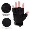 Gants de Fitness pour Moto, Gants Tactiques d'Extérieur Sans Doigts, Gants de Combat de Chasse à Knuckle Dur, Randonnée Militaire, Gants Demi-Doigts
