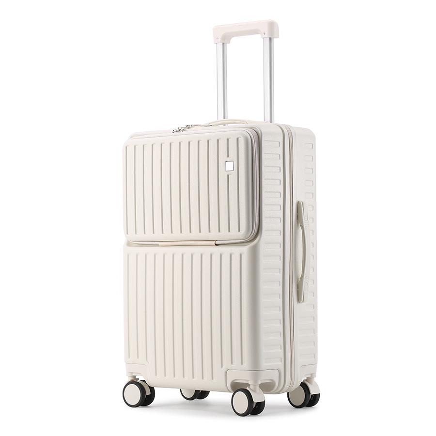20-Inch Carry-On Luggage: Large Capacity Travel Suitcase for Students, 24-Inch Leather Trolley Available