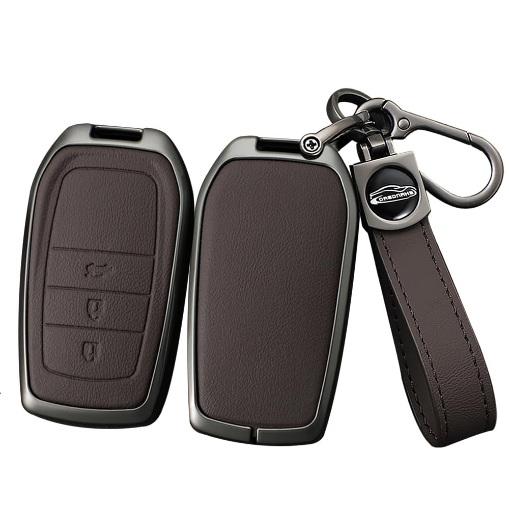 Toyota Dedicated Smart Key Case, Key Holder, Alloy + PU Leather, Key Cover, Prius